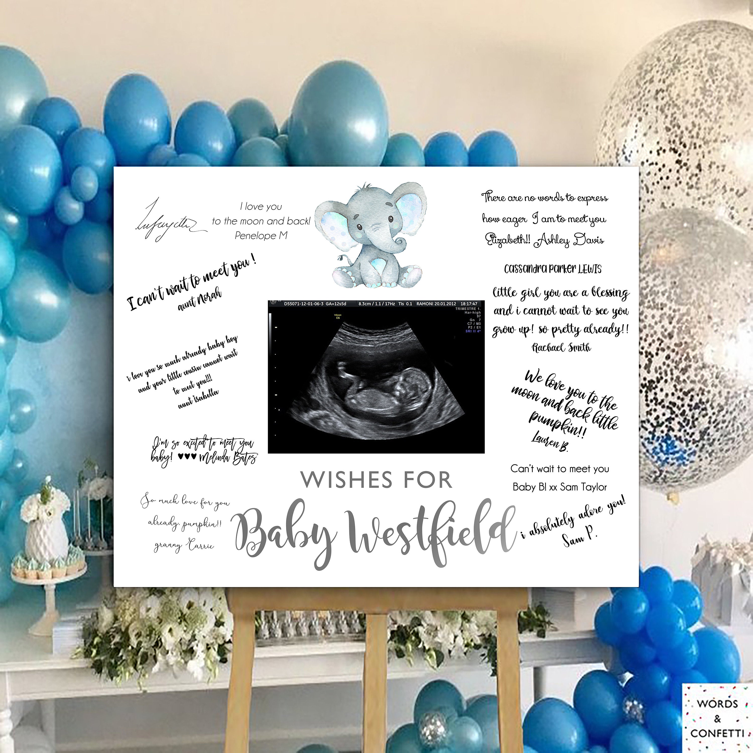 Guest book for baby shower guest book (Hardcover): Baby shower guest book,  celebrations decor, memory book, baby shower guest book, celebration  message log book, celebration guestbook, celebration par 